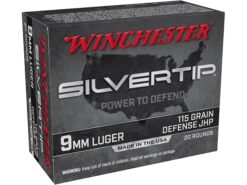 Winchester Silvertip Defense 9mm Luger Ammo